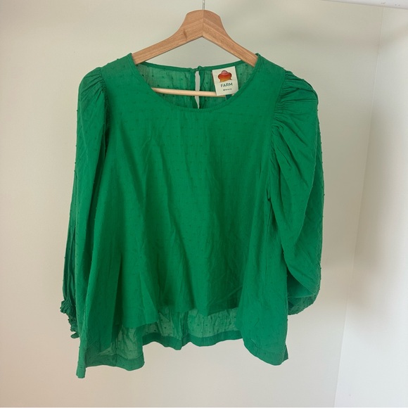 FARM Rio Green Blouse - Picture 3 of 11